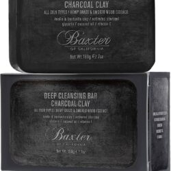 BAXTER OF CALIFORNIA CLEANSING BAR CHARCOAL CLAY - HEMP GRASS & SMOKED WOOD 198G