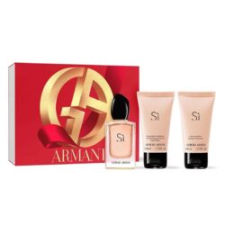 GIORGIO ARMANI SI 3PC WOMEN GIFT SET - 50ML EDP + 50ML BODY LOTION + 50ML SHOWER GEL