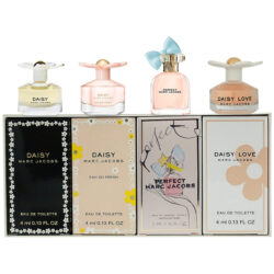 MARC JACOBS 4PC MINI SET - PERFECT + DAISY LOVE + DAISY EAU SO FRESH + DAISY
