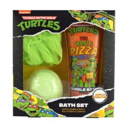 TMNT BATH SET 200mL BUBBLE BATH 80g FIZZER LOOFAH