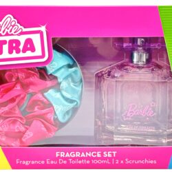 BARBIE EXTRA RANGE FRAGRANCE SET FRAGRANCE EAU DE TOILETTE 100mL 2 X SCRUNCHIES
