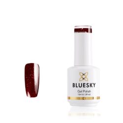 BLUESKY 80631 GEL NAIL POLISH 15ML -  GLITTER GARNET