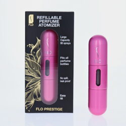 FLO REFILLABLE PERFUME ATOMIZERS NEW DESIGN MIXED COLOURS PACK OF 18