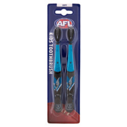 AFL MASCOT KIDS TOOTHBRUSH - PORT ADELAIDE 2 PACK
