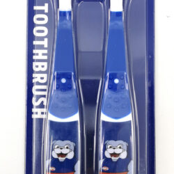 AFL MASCOT KIDS TOOTHBRUSH - WESTERN BULLDOGS 2 PACK