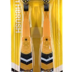 NRL MASCOT KIDS TOOTHBRUSH - WESTS TIGERS 2 PACK