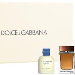 DOLCE & GABBANA 4 PCS MINI SET FOR MEN: "K" EDT 5ML + LIGHT BLUE EDT 4.5 ML + "K" 5 EDP ML + THE ONE EDT 5ML