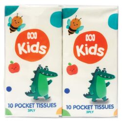 ABC KIDS POCKET TISSUES 4 PACK