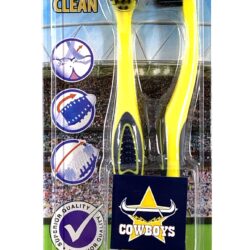 NRL - 2PK-NORTH QUEENSLAND COWBOYS TOOTHBRUSHES