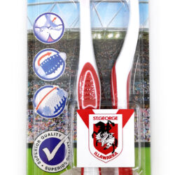 NRL - 2PK-ST GEORGE ILLAWARRA DRAGONS  TOOTHBRUSHES