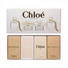 CHLOE LADIES 4PC MINI COLLECTION - NOMADE EDT + ROSE TANGERINE + CHLOE + NOMADE EDP
