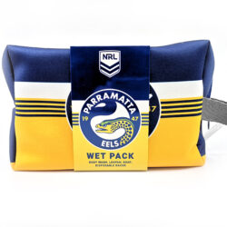 NRL TOILETRIES BAG GIFT SET PARRAMATTA 150ML BODY WASH
