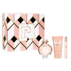 PACO RABANNE OLYMPEA 3PC WOMEN GIFT SET - 50ML EDP + 100ML BODY LOTION + MINI